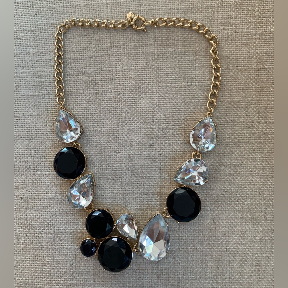 J.Crew Black and White Statement Necklace